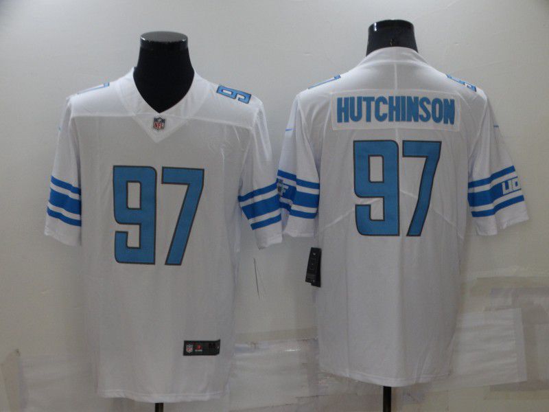 Cheap Men Detroit Lions 97 Hutchinson White 2022 Nike Limited Vapor Untouchable NFL Jersey
